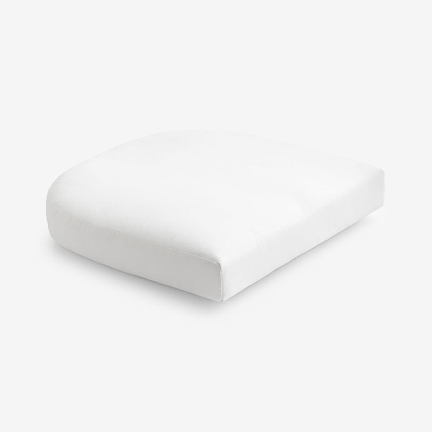 Contoured Chair Cushion - White, 18 in. x 18 in. | The Company Store