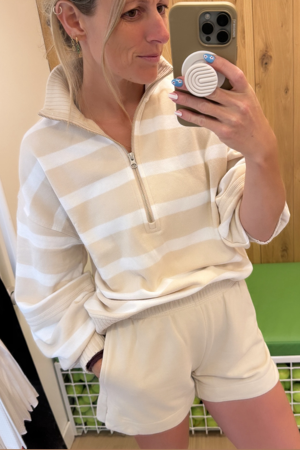 New arrivals!  This quarter zip sweatshirt comes in a ton of colors and the elastic waist sweat shorts are so comfy.

#Loungewear #WeekendOutfit #MatchingSet #SummerOutfit #Sweatshirt

#LTKActive #LTKFindsUnder100 #LTKSeasonal