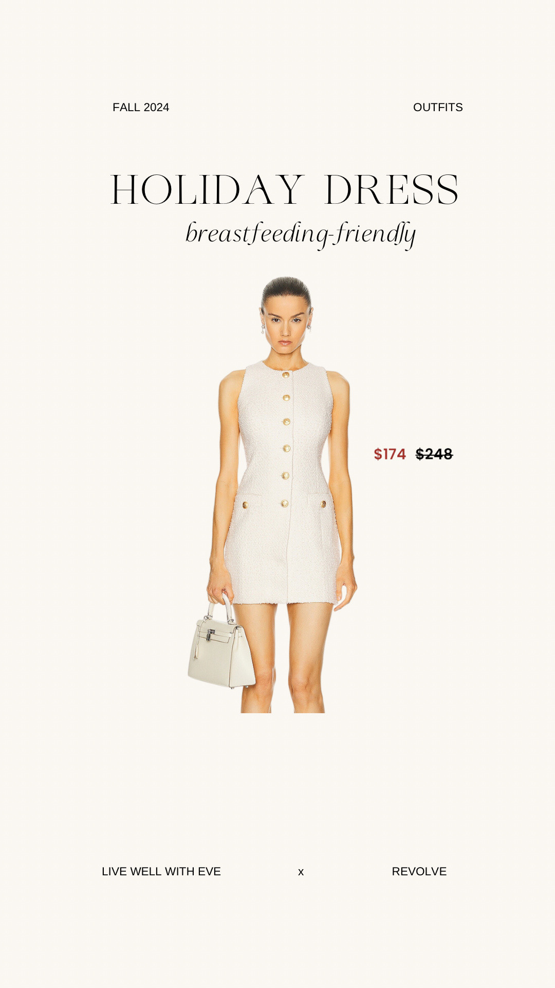 breastfeeding-friendly dress for christmas or the season 🤍