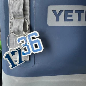 Player Number Bag Tag | Baseball | Soccer | Football | Volleyball | Basketball | Hockey | LAX, La... | Etsy (US)