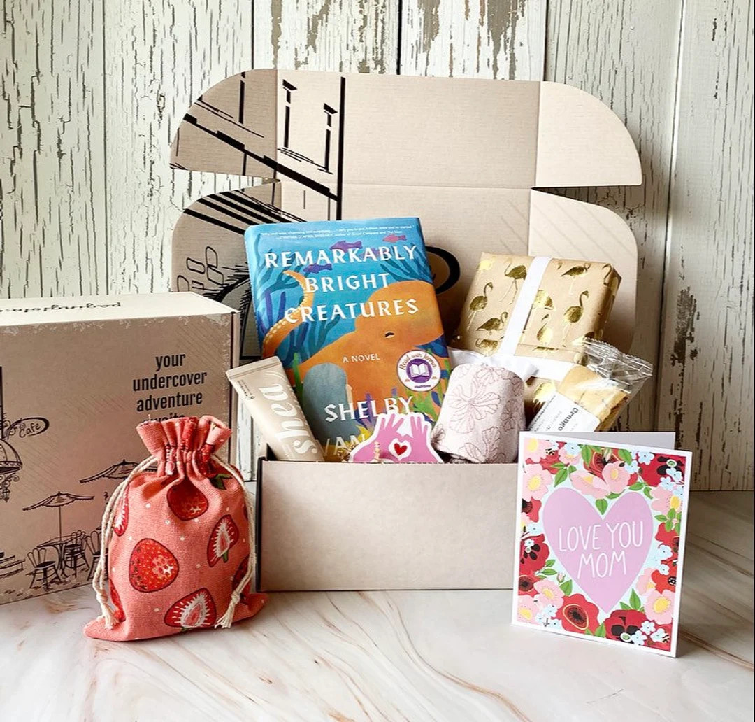 BOOK Box ‘Remarkably Bright Creatures’ ~ Mother's Day gift! for her, care package, literary g... | Etsy (US)