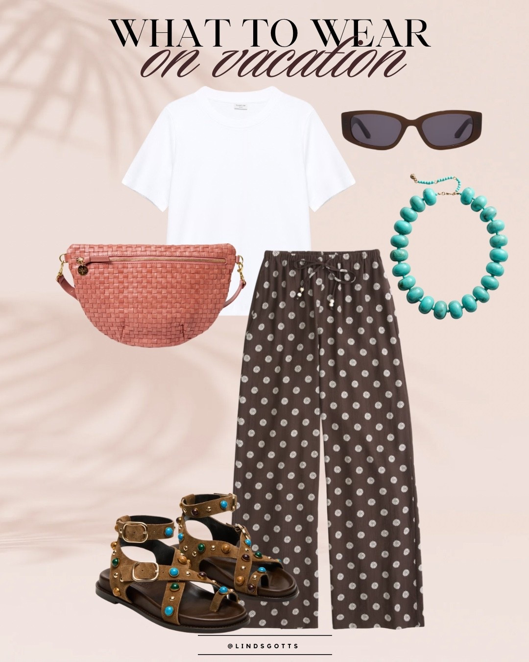 What to Wear: Vacation Outfit Ideas 

For a day of seeing the sights or shopping around town, this outfit covers all your bases. A breezy pair of comfy pants, a sandal with both a back strap and arch support, and the best bag for travel hands down. 

#LTKTravel #LTKSeasonal #LTKootd