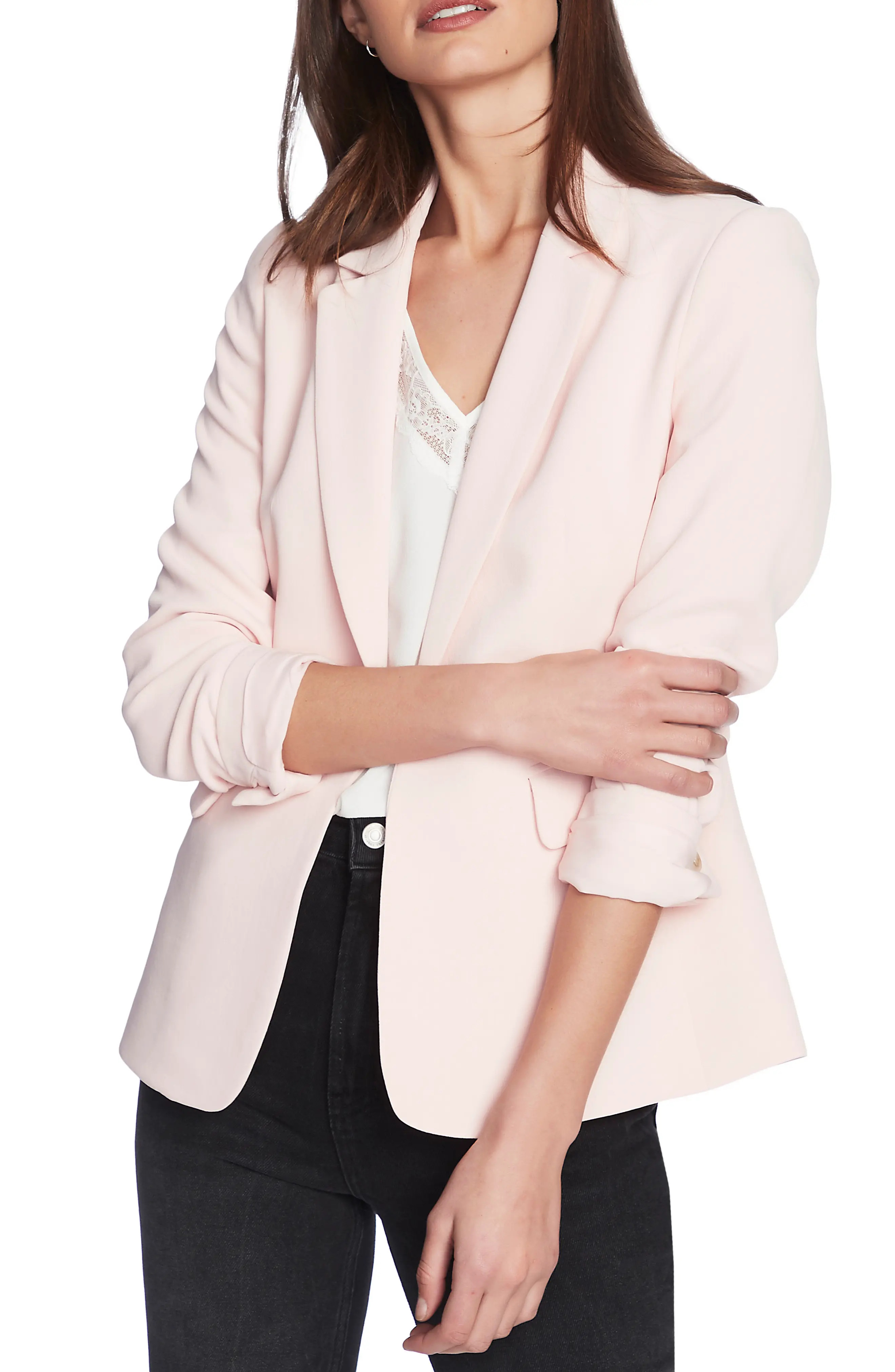 1.State Textured Crepe One-Button Blazer at Nordstrom Rack | Nordstrom Rack