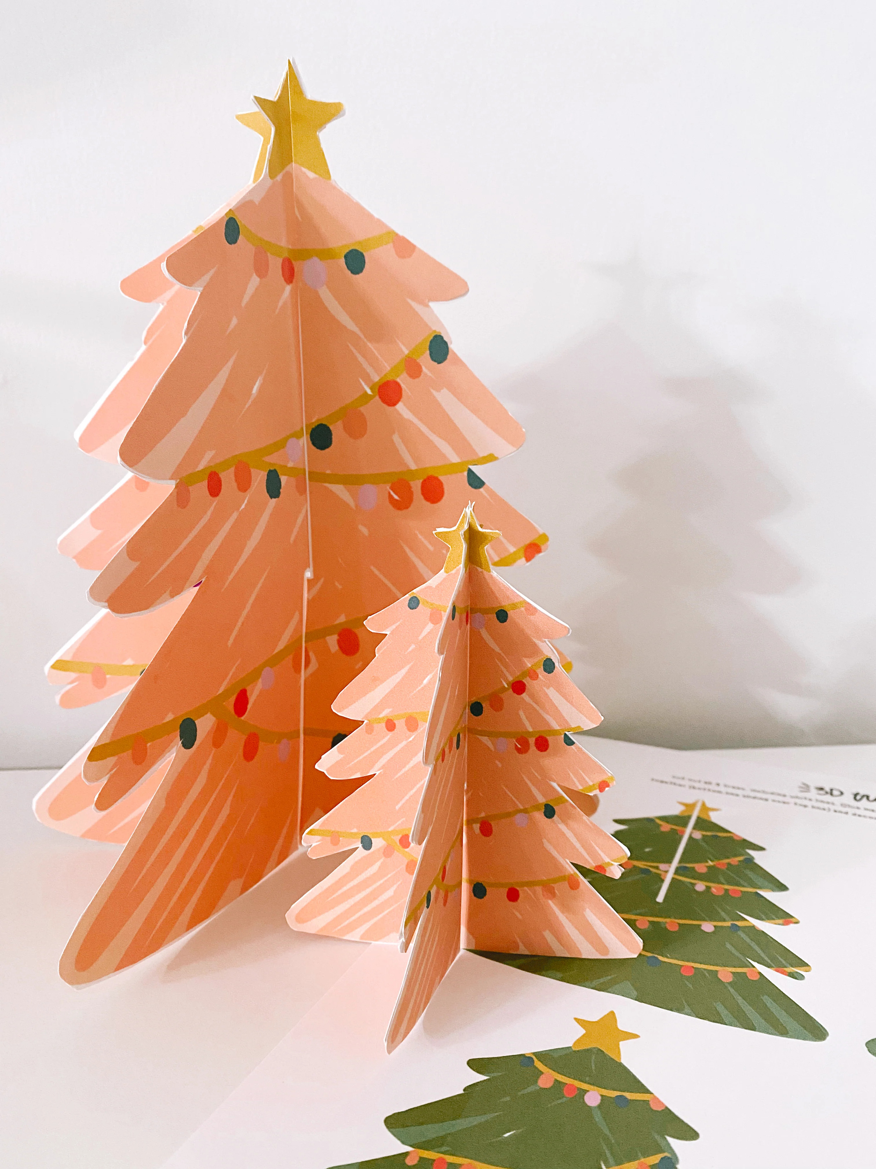 3D Christmas Trees | Holiday Craft | The Letter Vee