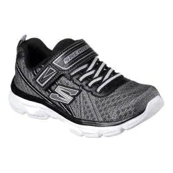 Boys' Skechers Advance Adjustable Strap Sneaker Charcoal/Black | Bed Bath & Beyond