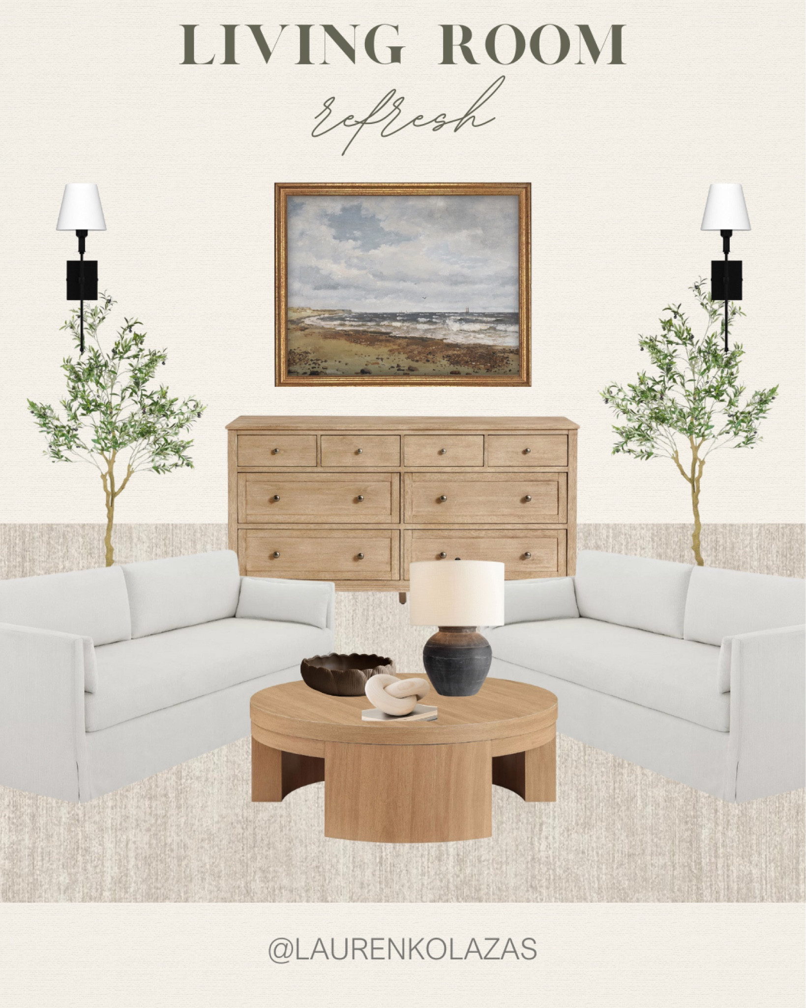 The warmer weather is a great time for a living room refresh! Grab these minimalist furniture and decor pieces including a white couch, coffee table, console table, wall art, faux plants, and more!
#summerrefresh #interiordesign #decorinspo #modernorganic

#LTKStyleTip #LTKHome #LTKSeasonal