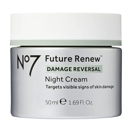 No7 Future Renew Damage Reversal Night Cream Face Moisturizer with Pepticology™ Peptides, All Skin Types, 1.69 oz | Walmart (US)