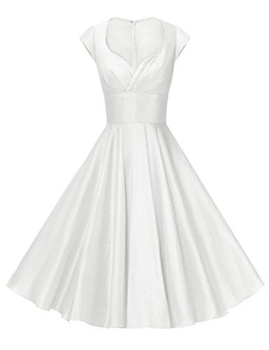 GownTown Womens Dresses Party Dresses 1950s Vintage Dresses Swing Stretchy Dresses | Amazon (US)