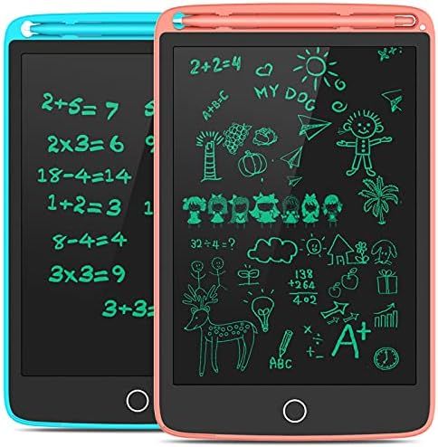 TECBOSS LCD Writing Tablet, 2 Pack Electronic Writing Drawing Board Pad Erasable, Kids Doodle Boa... | Amazon (US)