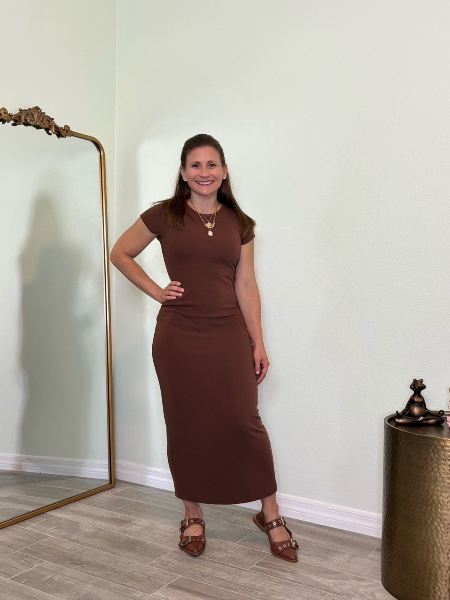 Patti friendly T-shirt dress that looks great even on curves, wider hips.

#LTKActive #LTKCyberWeek #LTKPetite