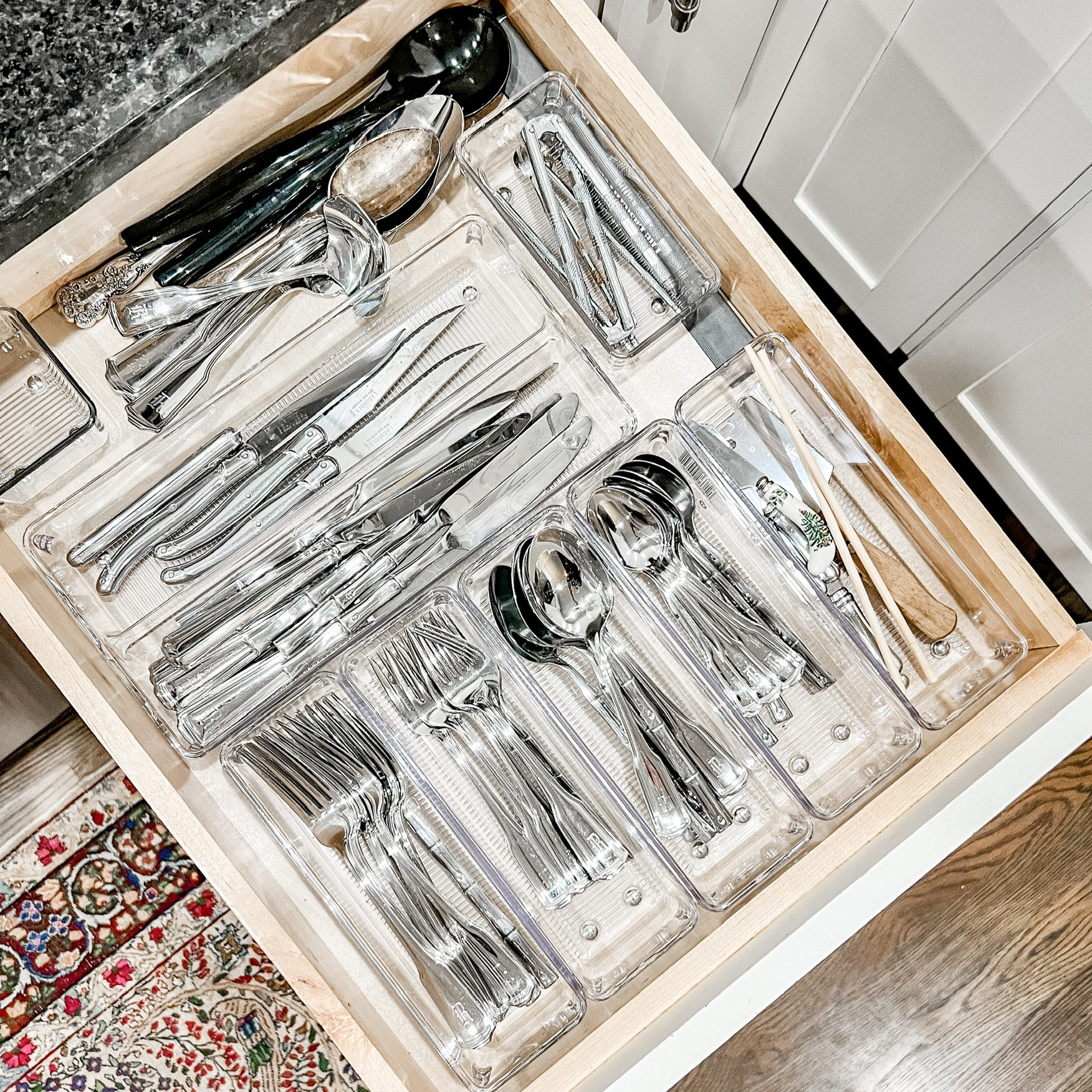 these drawer organizers make a world 🌎 of a difference!🍴😍 

#LTKfamily #LTKhome