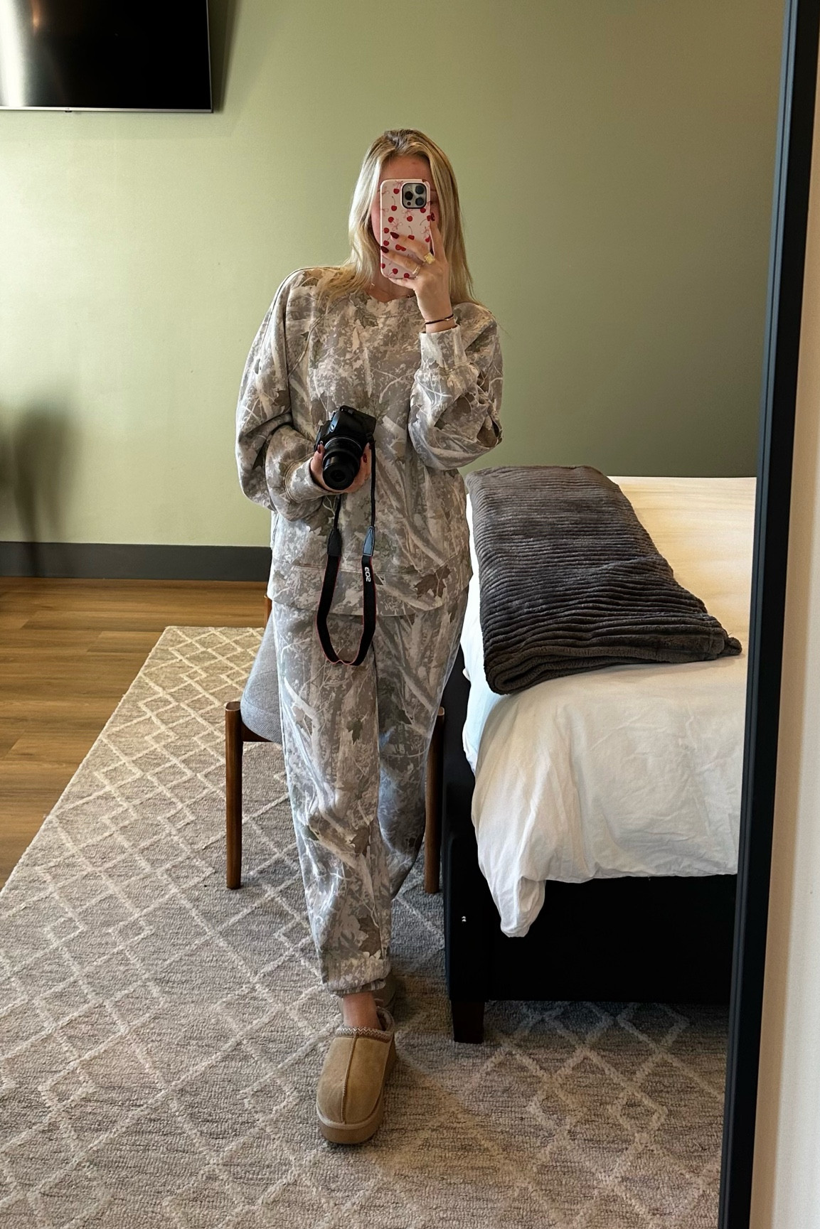 Abercrombie Camo set 
Top: Medium 
Bottom: Small

#LTKSeasonal #LTKHoliday #LTKGiftGuide