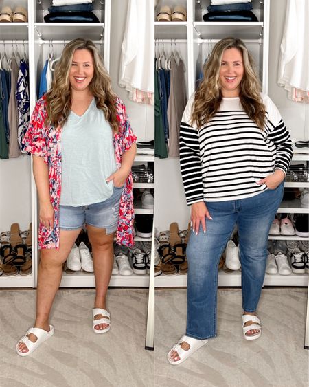 PLUS SIZE JEAN SHORTS!! Trying these kancan shorts and jeans from Maurice’s and oh my! I am impressed! Size up for both, I’m in the 20! 

#LTKPlusSize #LTKSaleAlert #LTKFindsUnder50