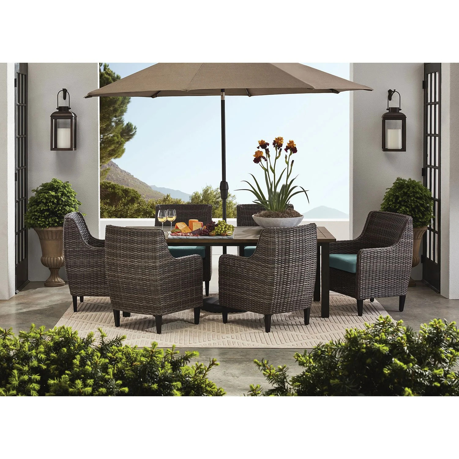 Member's Mark Athena Dining Set with Sunbrella Fabric, 7pc | Sam's Club