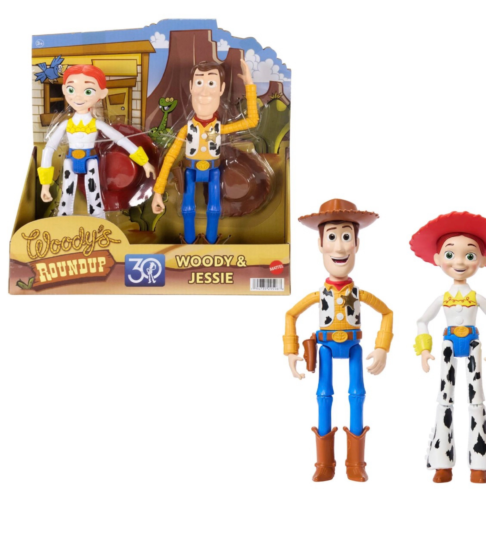 Disney and Pixar Woody & Jessie Action Figure Pack, 7-inch Scale Posable Authentic Character Dolls

#LTKKids #LTKHoliday #LTKSaleAlert