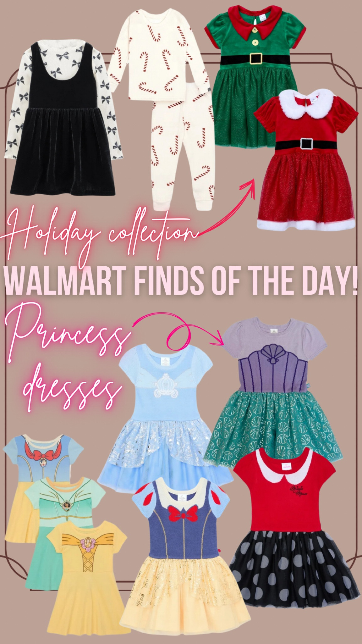 Walmart finds of the day on Princess and holiday outfits 

#LTKKids #LTKHoliday #LTKSeasonal