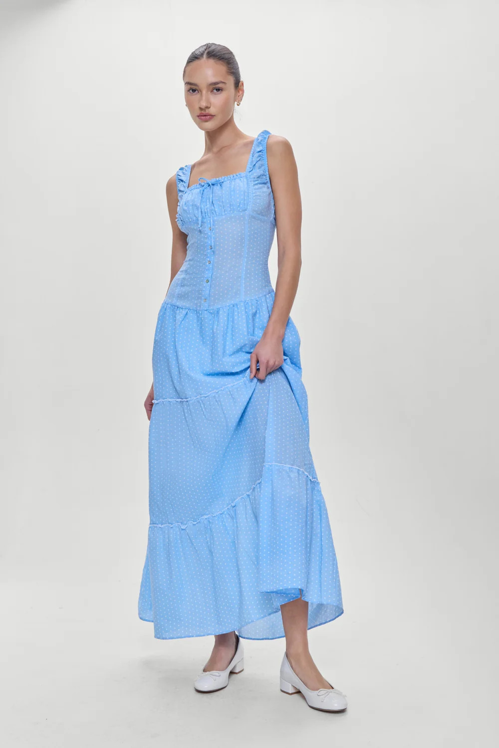Christabelle Polka Dot Maxi Dress | Frankies Bikinis