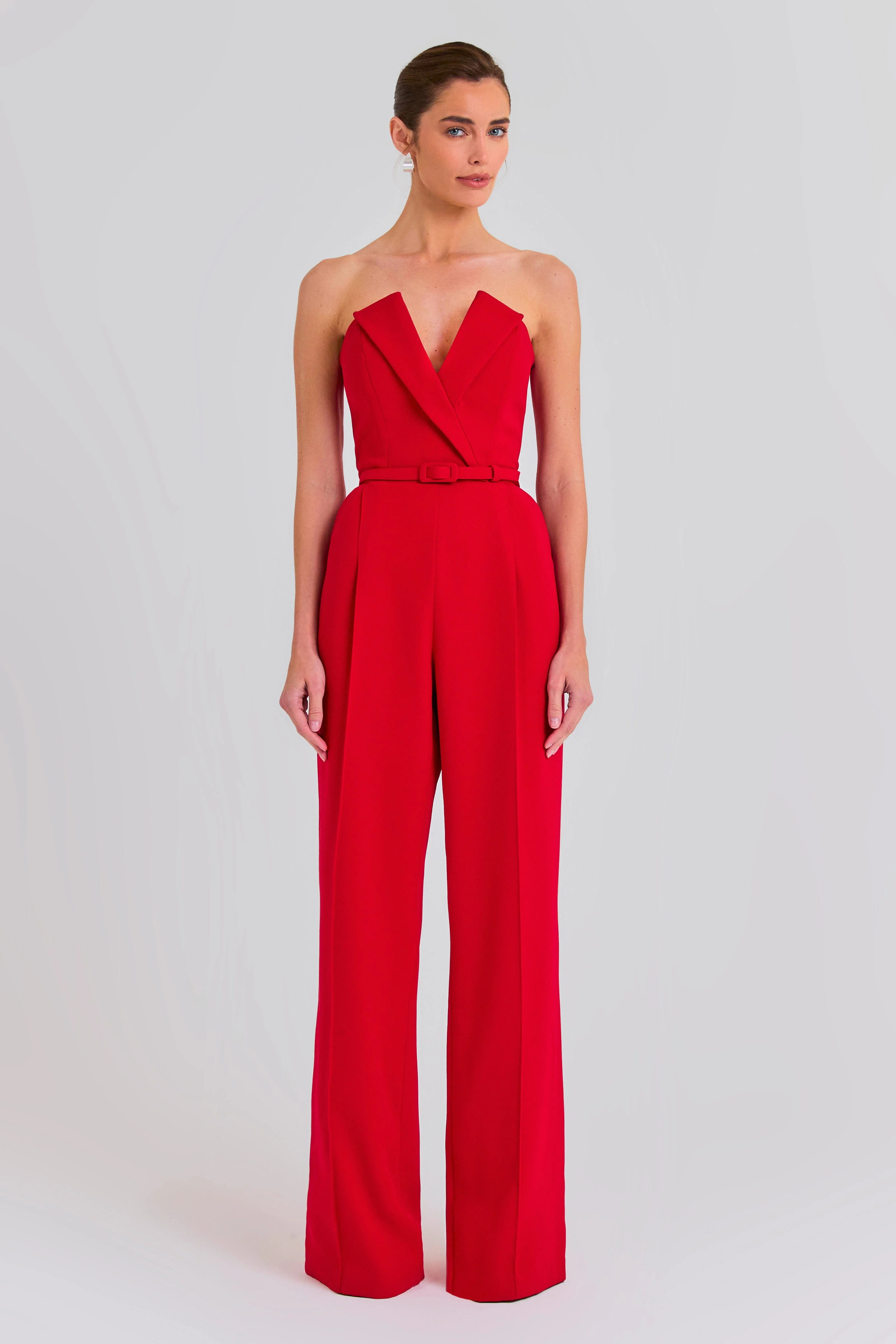 Vanessa Red Jumpsuit | Nadine Merabi