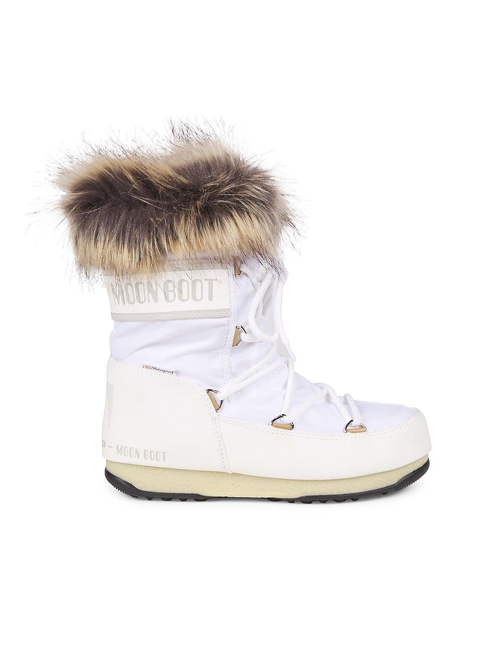 Women's Monaco Faux-Fur Low Boots - White - Size 8 | Saks Fifth Avenue