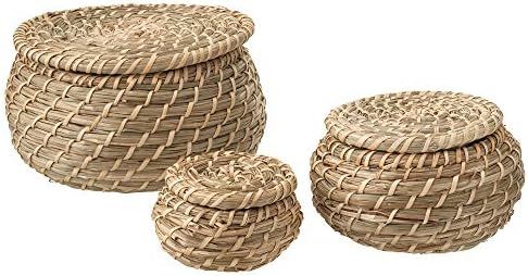 Ikea Seagrass Box with lid, Set of 3, sea Grass | Amazon (US)