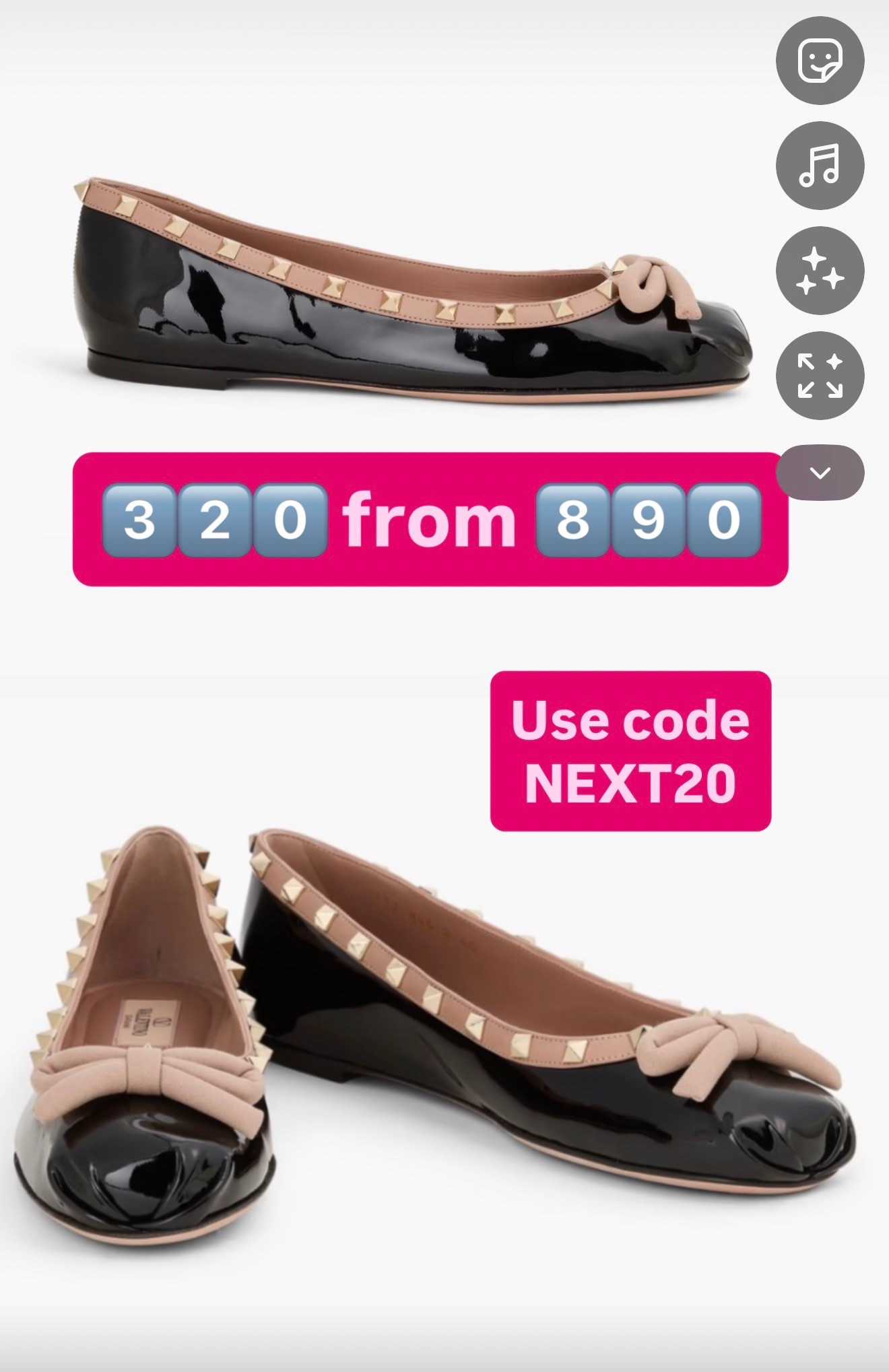 Valentino ballet flat sale 
Use code
NEXT20

#LTKSaleAlert #LTKActive #LTKootd