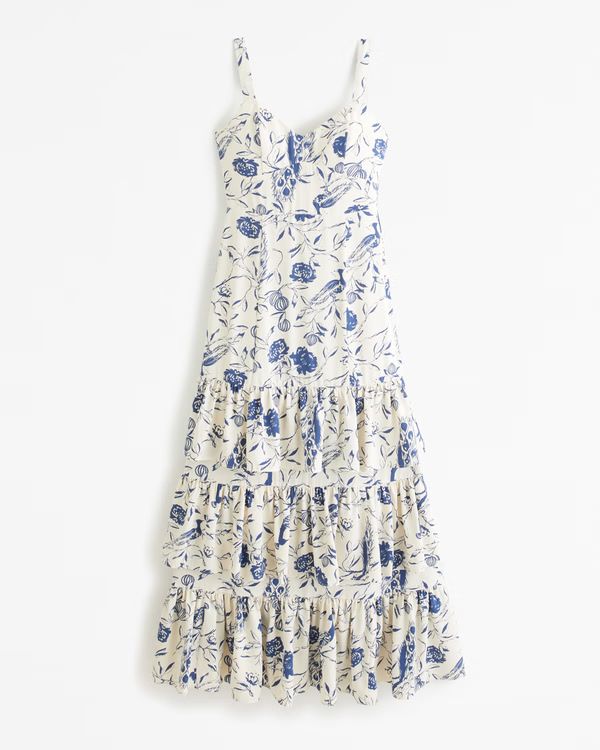 Women's Drama Ruffle Tiered Maxi Dress | Women's Dresses & Jumpsuits | Abercrombie.com | Abercrombie & Fitch (US)