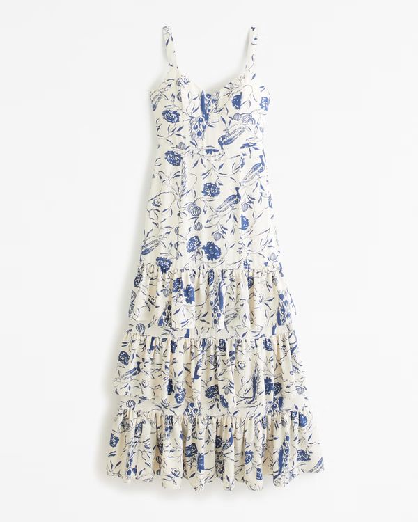 Women's Drama Ruffle Tiered Gown | Women's Dresses & Jumpsuits | Abercrombie.com | Abercrombie & Fitch (US)