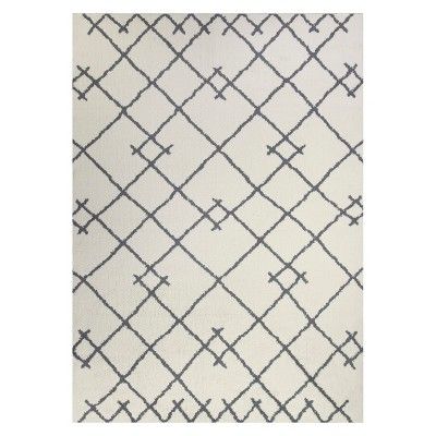 5'X7' Kenya Tribal Design Tufted Area Rugs Cream - Project 62™ | Target