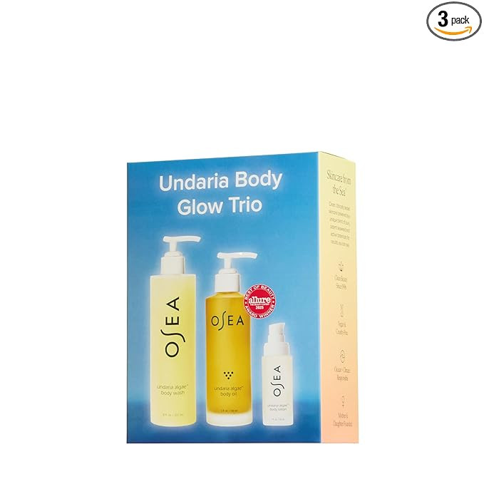Undaria Body Glow Trio – Hydrating Body Care Gift Set Mother's Day Limited Edition – Full Siz... | Amazon (US)