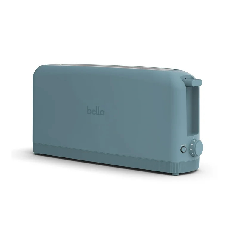 bella 2-Slice Slim Toaster with Extra Long Slot, 6 Setting Shade Control with Reheat & Cancel But... | Walmart (US)