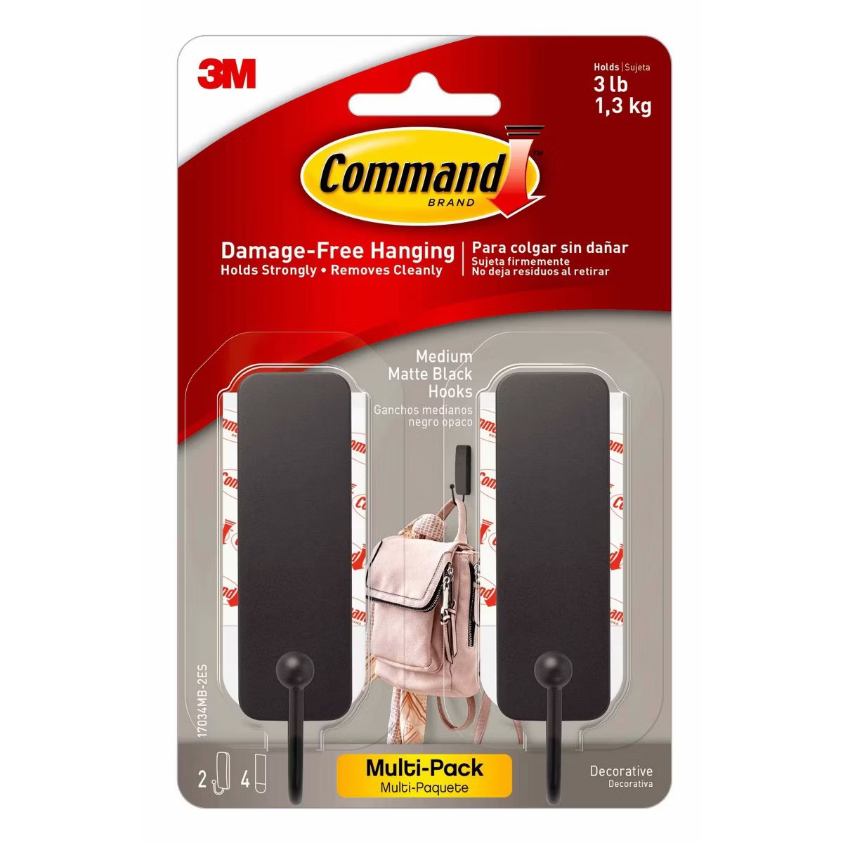 Command 2pk Wire Decorative Hooks Black | Target