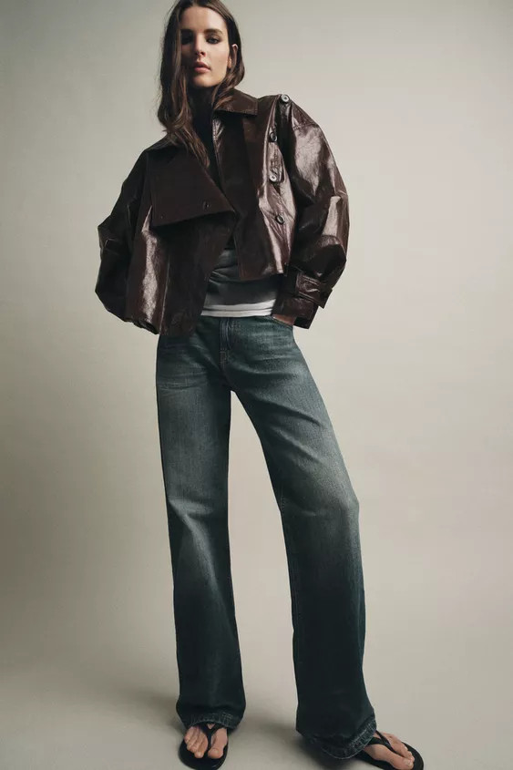 ZW COLLECTION SHINY JACKET | Zara US