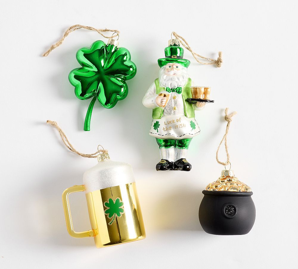 St. Patrick's Day Ornaments - Set of 4 | Pottery Barn (US)