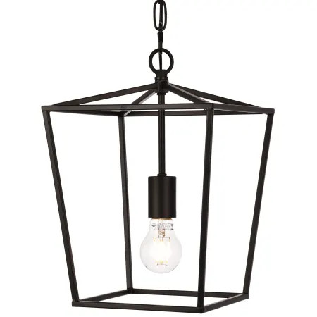 Elegant Lighting LD6008D9BK Black Maddox Single Light 9-3/4" Wide Mini Pendant | Build.com, Inc.