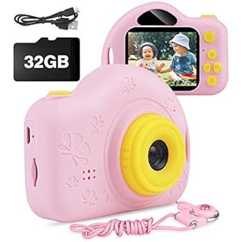 Kids Camera, AIMASON Digital Video Camera Gift for Age 3 4 5 6 7 8 9 10 Year Old Girls, Mini Rech... | Amazon (US)