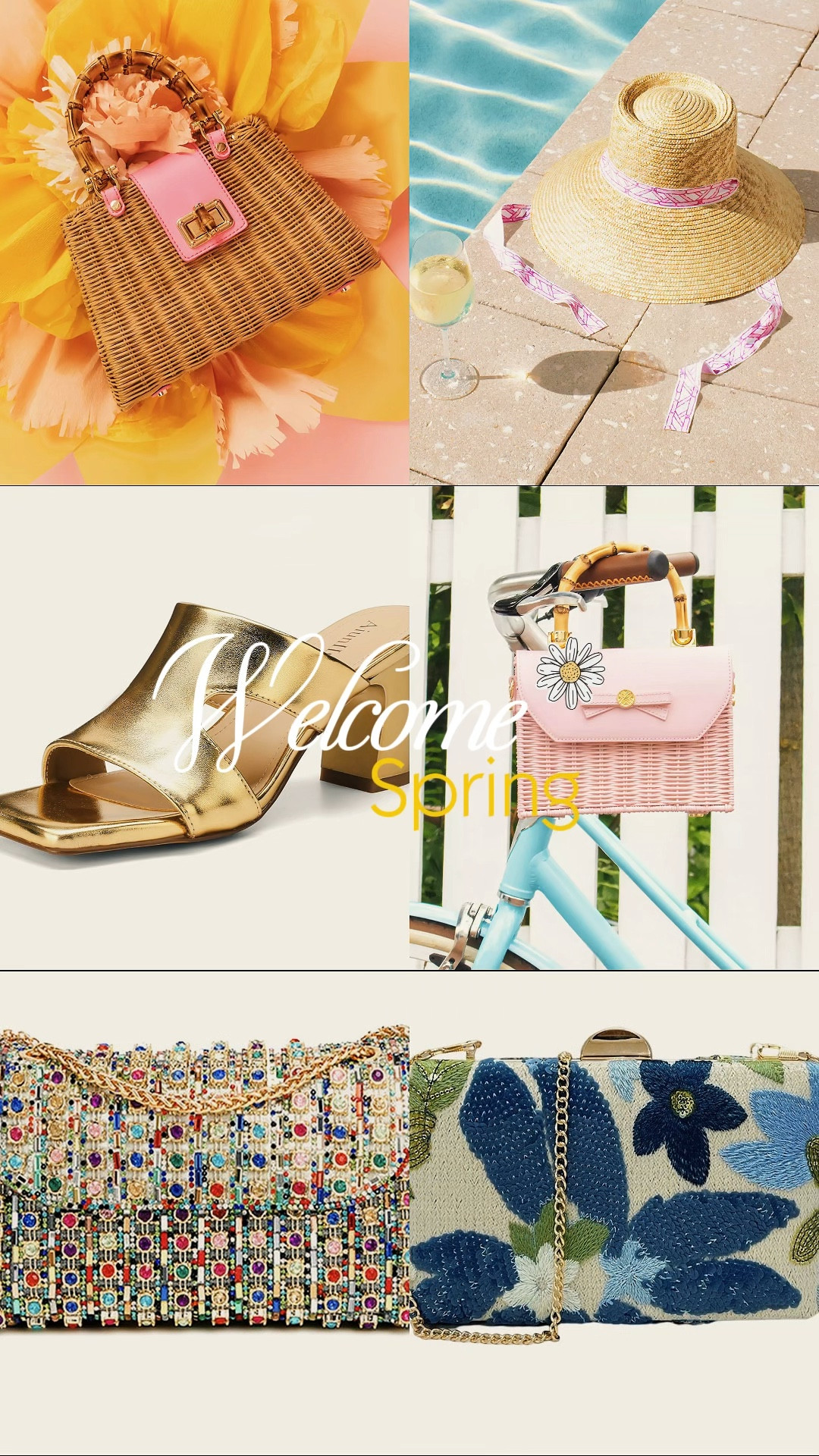 These elevated accessories will make a basic outfit something special! Their colorful style is perfect for all your spring occasions! Shoes and purses  

#LTKWedding #LTKOver40 #LTKspring