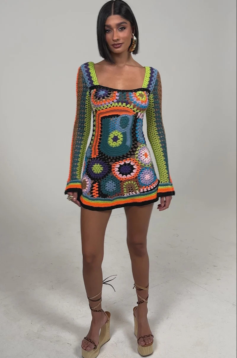 PARADISE FOUND KNIT MINI DRESS | AKIRA