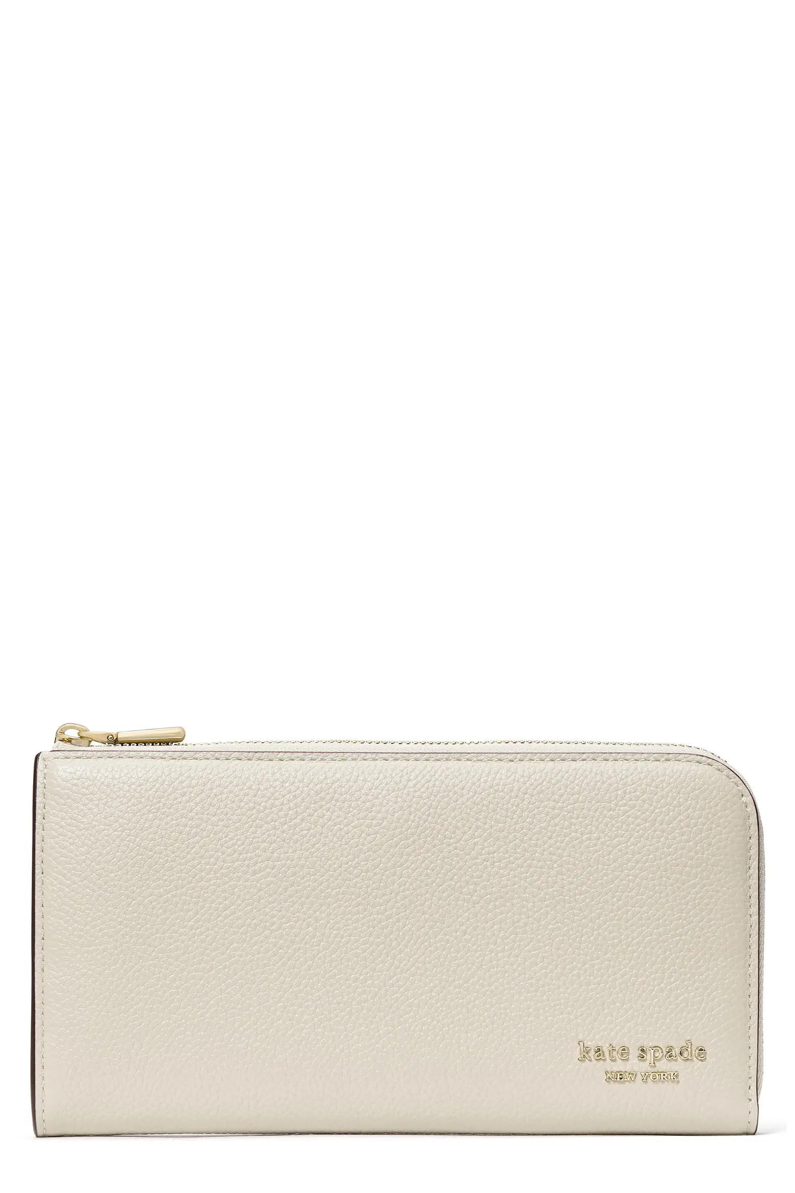Kate Spade New York Devin Pebble Leather Zip Wallet (Women) | Nordstrom | Nordstrom