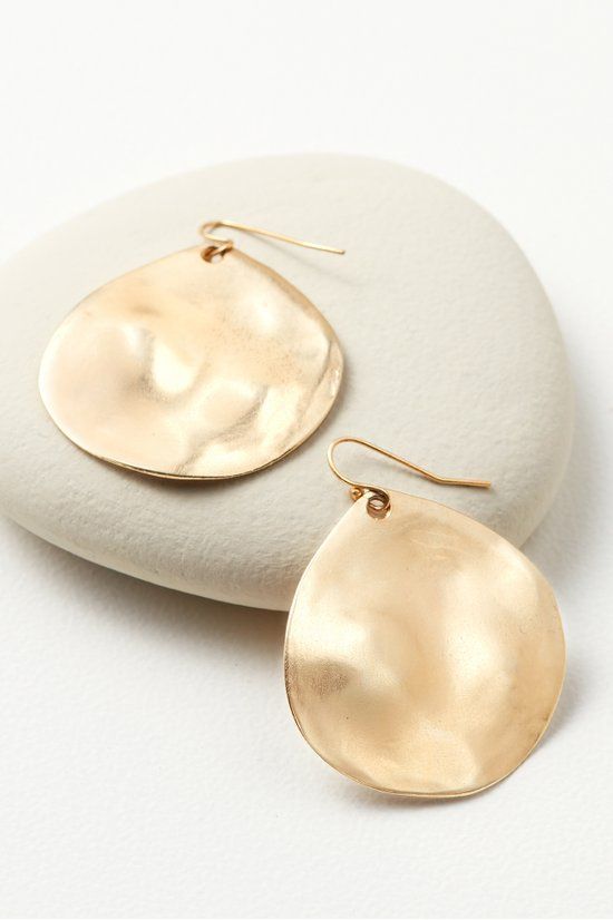 Meza Hammered Disc Earrings | Soft Surroundings