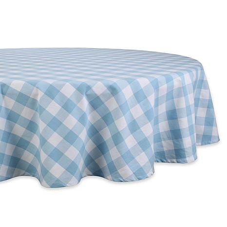 Design Imports Buffalo Check Tablecloth - 70" Round | HSN