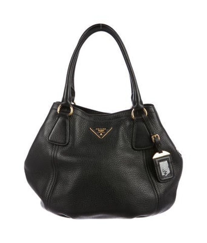 Prada Vitello Daino Shoulder Bag Black Prada Vitello Daino Shoulder Bag | The RealReal