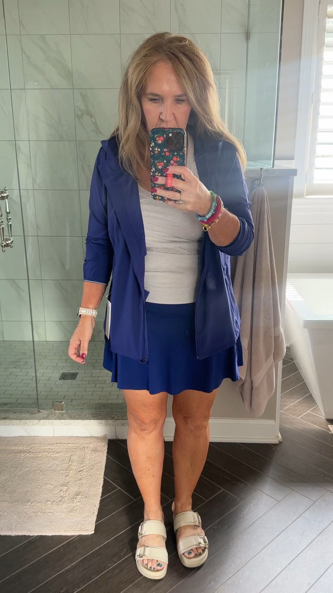 New workout gear! The skirt is great for pickleball running and walking. Wearing a large in all. 

The jacket will get lots of wear! I wear a jacket almost everyday from October to April running and walking. 

Athleta skort 

#LTKActive #LTKOver40 #LTKFitness