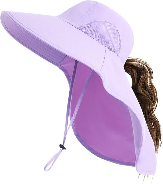 Outdoor Sun Hat for Men with 50+ UPF Protection Safari Cap Wide Brim Fishing Hat with Neck Flap, ... | Amazon (US)