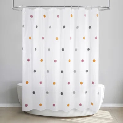 Sharva Polka Dots Single Shower Curtain | Wayfair North America