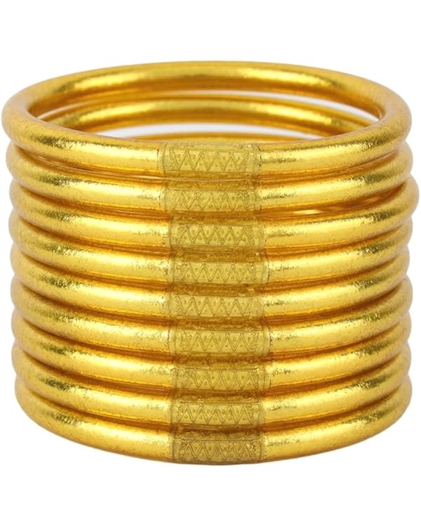 BuDhaGirl Gold All Weather Bangles (AWB) - Serenity Prayer | Amazon (US)