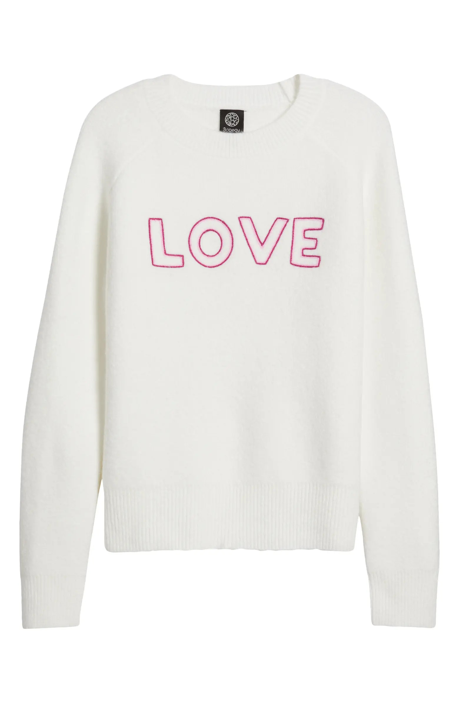 Love Embroidered Graphic Sweater | Nordstrom