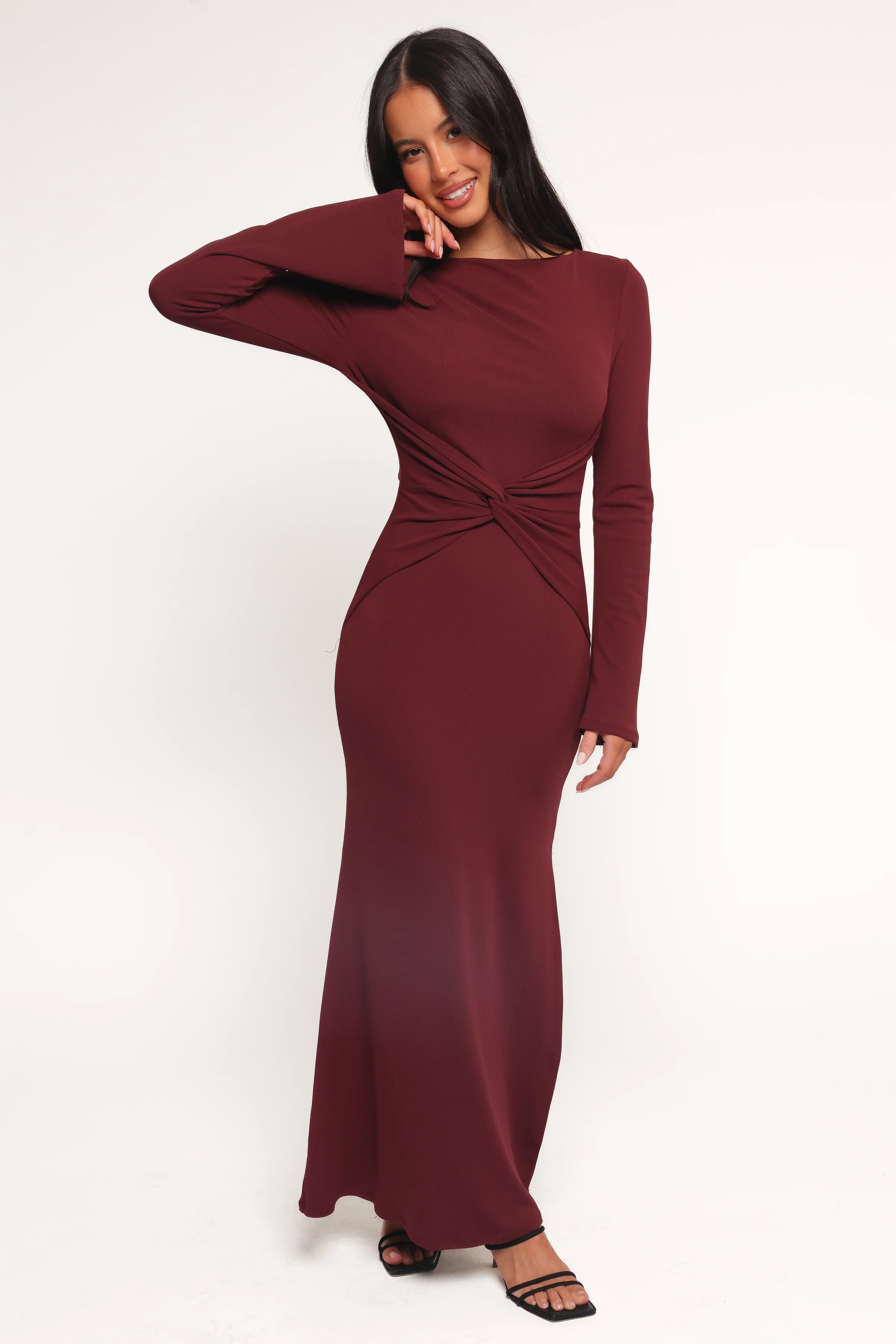 Nash Long Sleeve Dress - Deep Red | Petal & Pup (US)