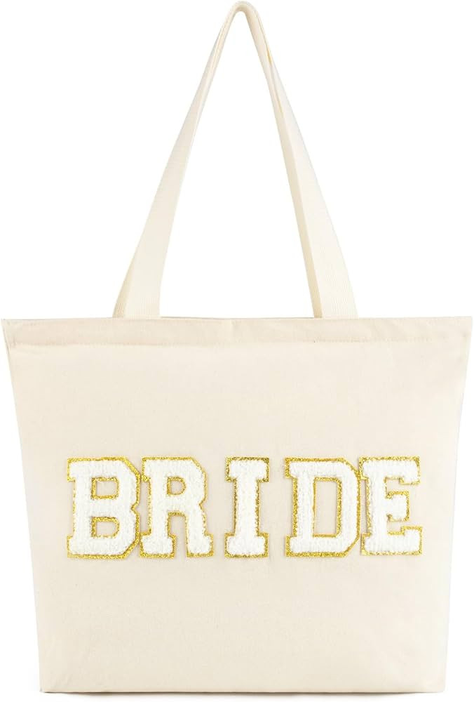 Aileam Bride Bag Bride Gifts Bride to be Gifts Tote Bag Bridal Shower Gifts for Engagement Bridal... | Amazon (US)