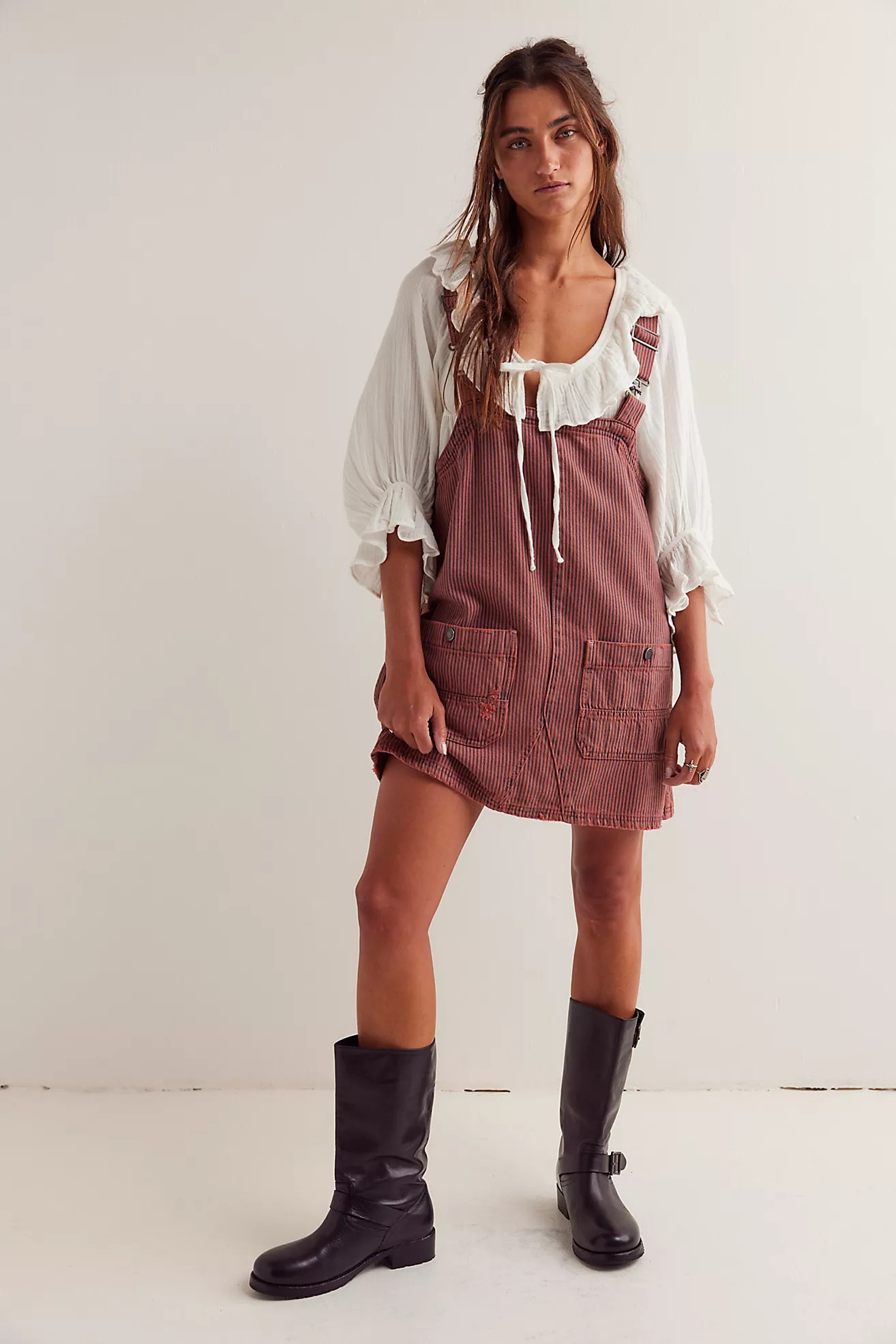 We The Free Overall Smock Mini Railroad Top | Free People (Global - UK&FR Excluded)