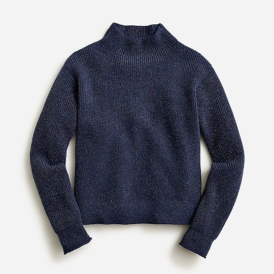 Girls' sparkle mockneck sweater | J. Crew US